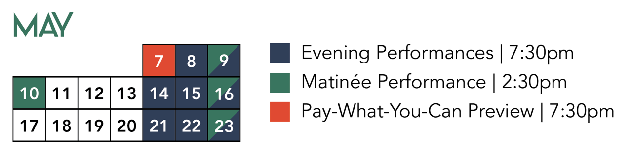 May Ripcord Calendar dates